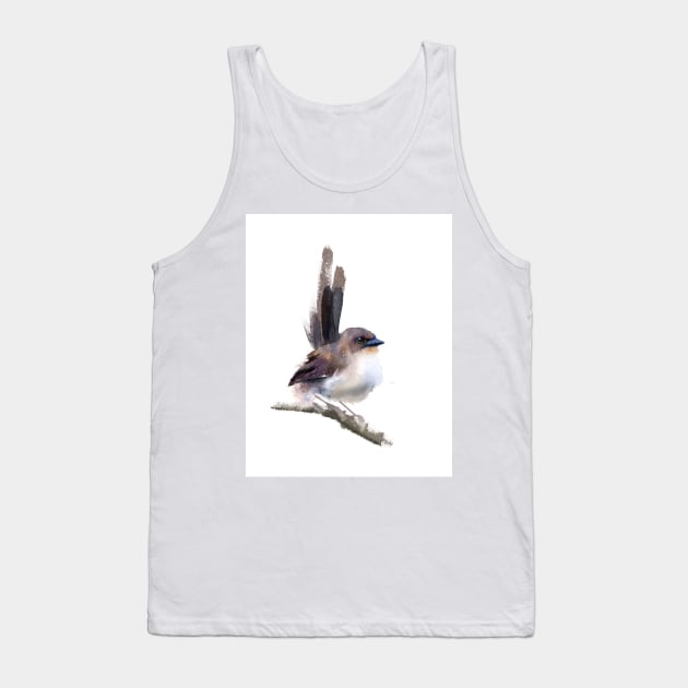 Wren - watercolor art Tank Top by PaintsPassion